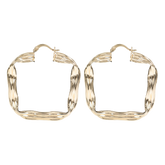 Gold Square Earrings