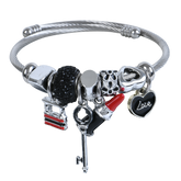 Key to the Heart Bangle Bracelets