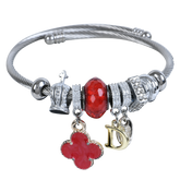 Red Crown Bangle Bracelets