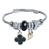 Black Crown Bangle Bracelets