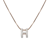 White Roundy Necklace