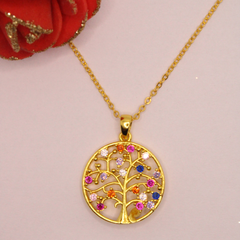 Colorful Tree of Life Necklace