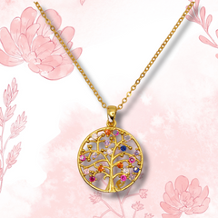 Colorful Tree of Life Necklace