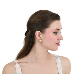 Gold Rock Earrings