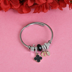 Black Crown Bangle Bracelets