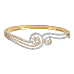 Swirl Gold Bangle Bracelets