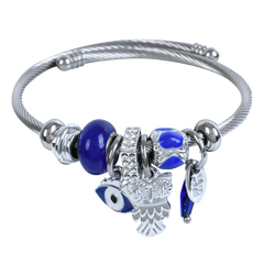 Blue Owl Bangle Bracelets