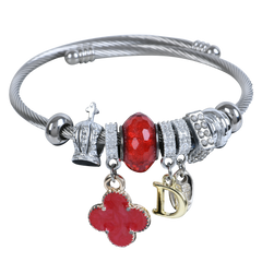 Red Crown Bangle Bracelets