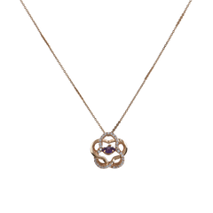 Lila Flower Necklace