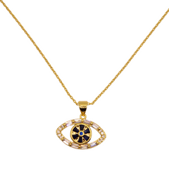 Devil's Eye Drop Necklace