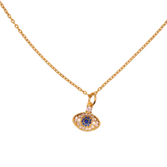 Gold Plated Eye Necklace