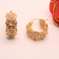 Pink Crystal Earrings